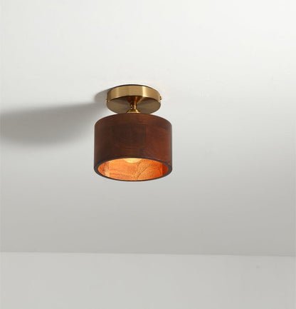 Flush Mount Wooden Ceiling Light - SKØRTER