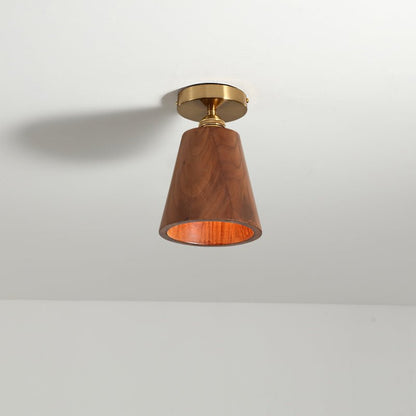 Flush Mount Wooden Ceiling Light - SKØRTER