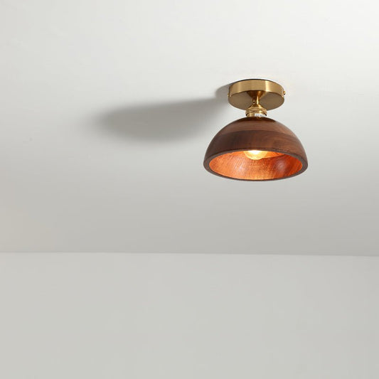 Flush Mount Wooden Ceiling Light - SKØRTER