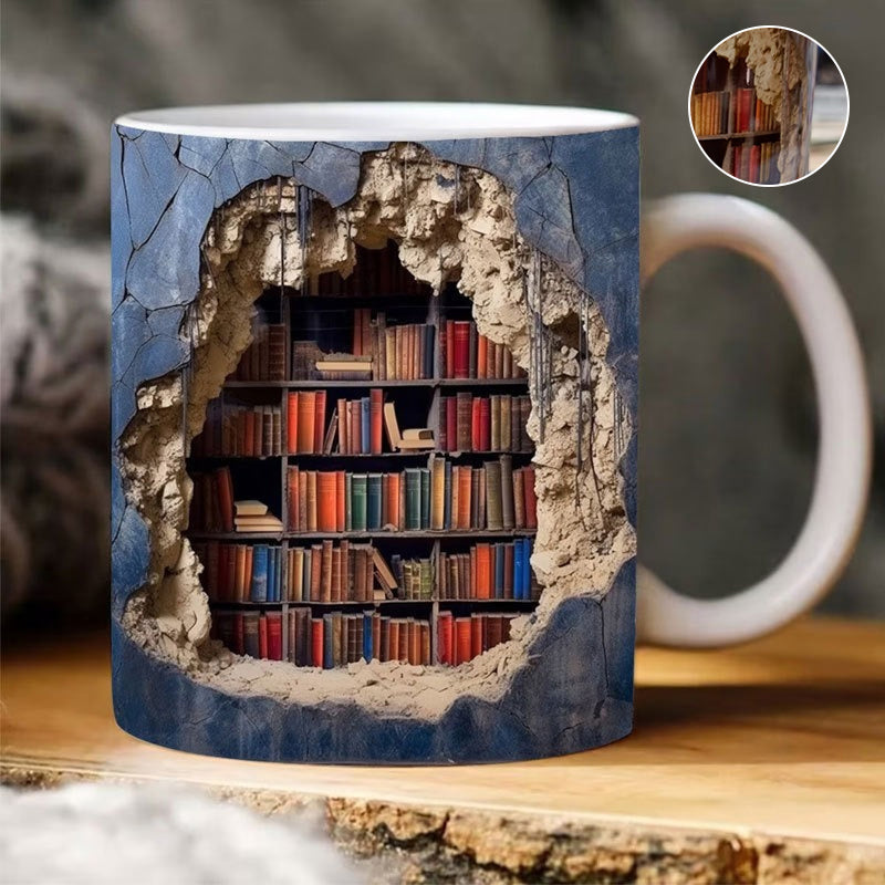 Skorter | 3D Bookshelf Mug