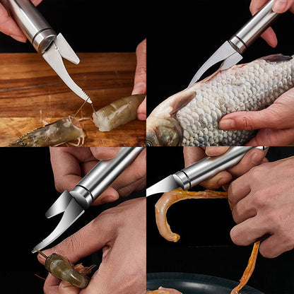 skorter | 5 In 1 Multifunctional Shrimp Line Fish Mouth Knife