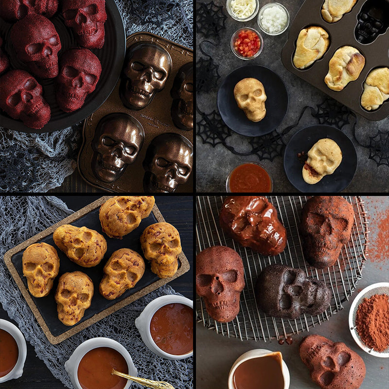 skorter | 3d Skull-Shape - Aluminum Bakeware