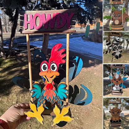 Skorter | Animal Windmill Yard Art Decoration – Whimsical Outdoor Garden Spinner