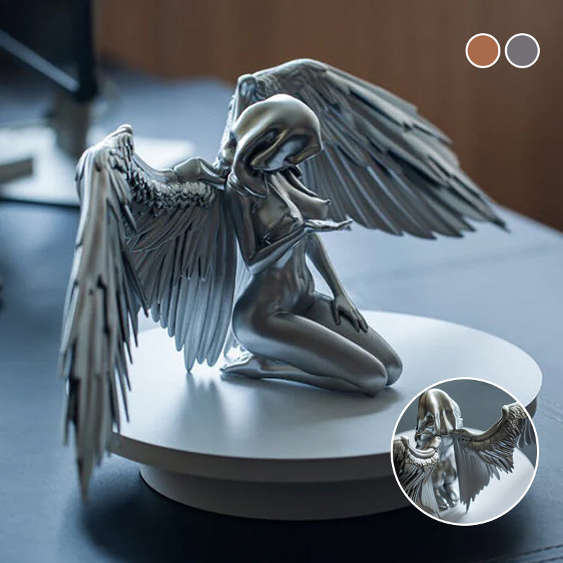 skorter | Art Angel Female Woman Wings Kneeling Cloak Hat