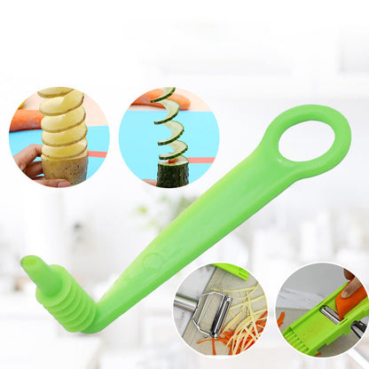 skorter | 2-In-1 Vegetable Cutter & Slicer, Multi Double Knife Peeler