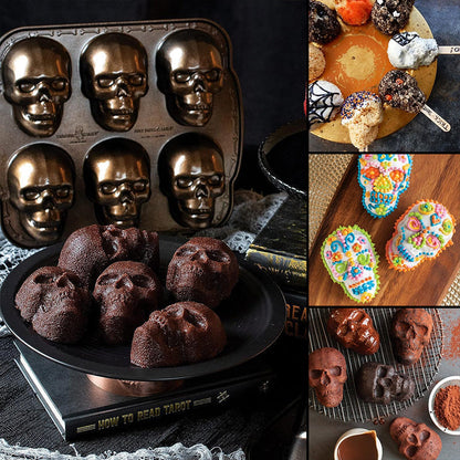 skorter | 3d Skull-Shape - Aluminum Bakeware