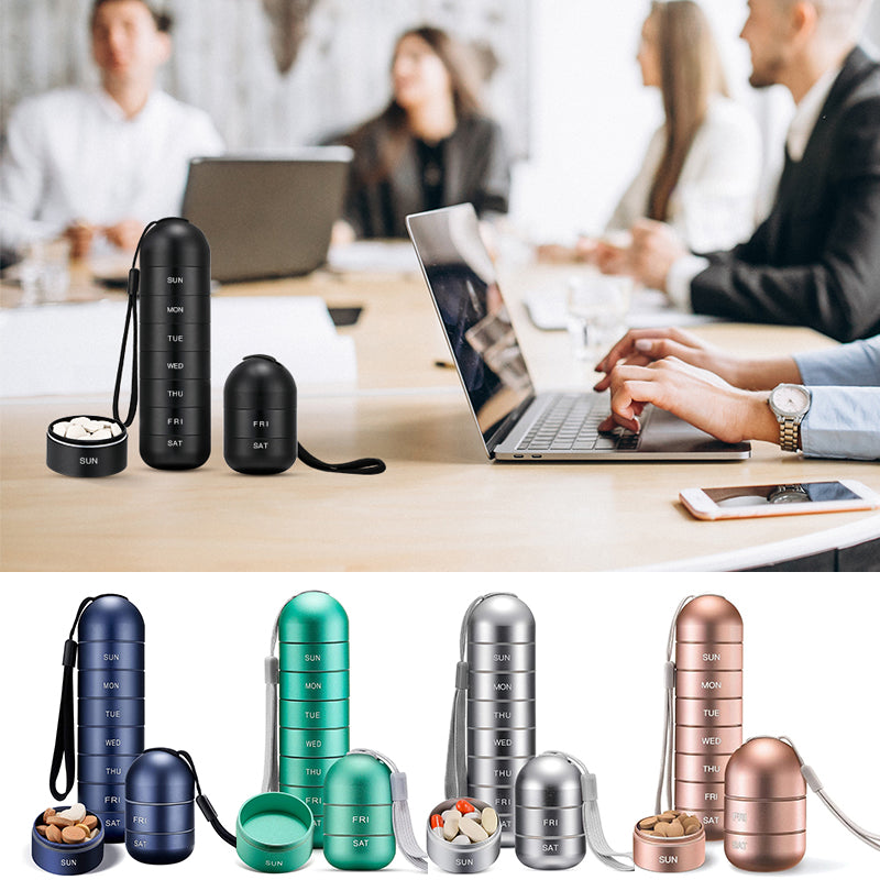 Skorter | 7-Day Portable Pill Organizer for Travel