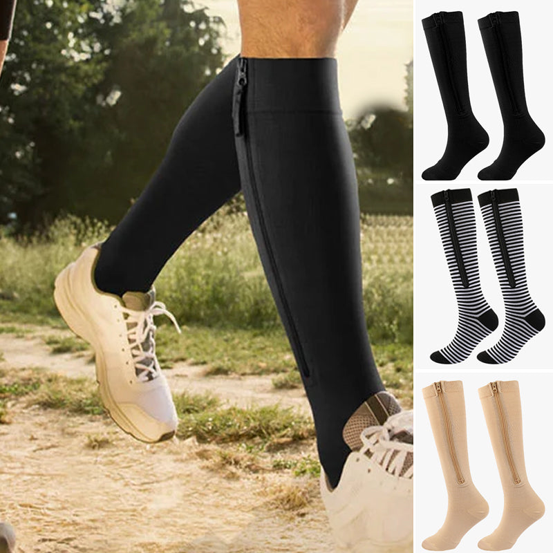 Skorter | Elastic Compression Socks with Zipper