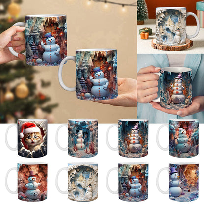 skorter | 3d Christmas Snowman Mug