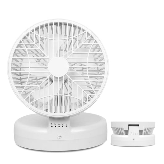 Skorter | Foldable Table Fan with 4 Wind Speeds Type-C Rechargeable Wall Mounted