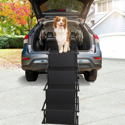 Skorter | Collapsible Dog Ramp 4 Steps Collapsible Nonslip Stairs