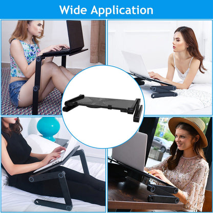 Skorter | Folding Laptop Table Bed Notebook Desk with Mouse Pad