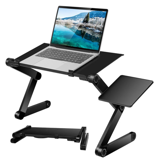 Skorter | Folding Laptop Table Bed Notebook Desk with Mouse Pad