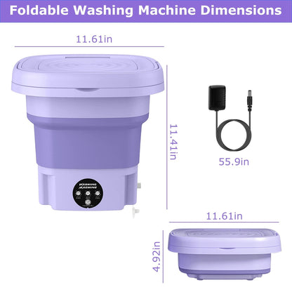 Skorter | Foldable Washing Machine with Removable Drain Basket