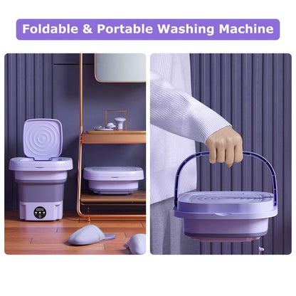 Skorter | Foldable Washing Machine with Removable Drain Basket