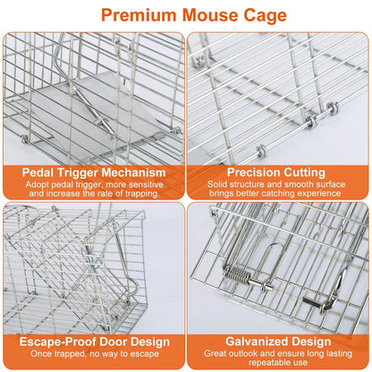 Skorter | Collapsible Rat Trap Cage Human Live Rodent Trap Cage