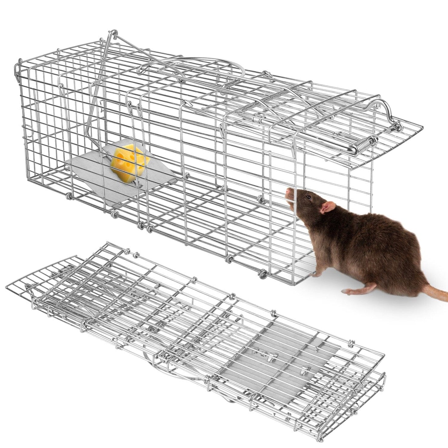 Skorter | Collapsible Rat Trap Cage Human Live Rodent Trap Cage
