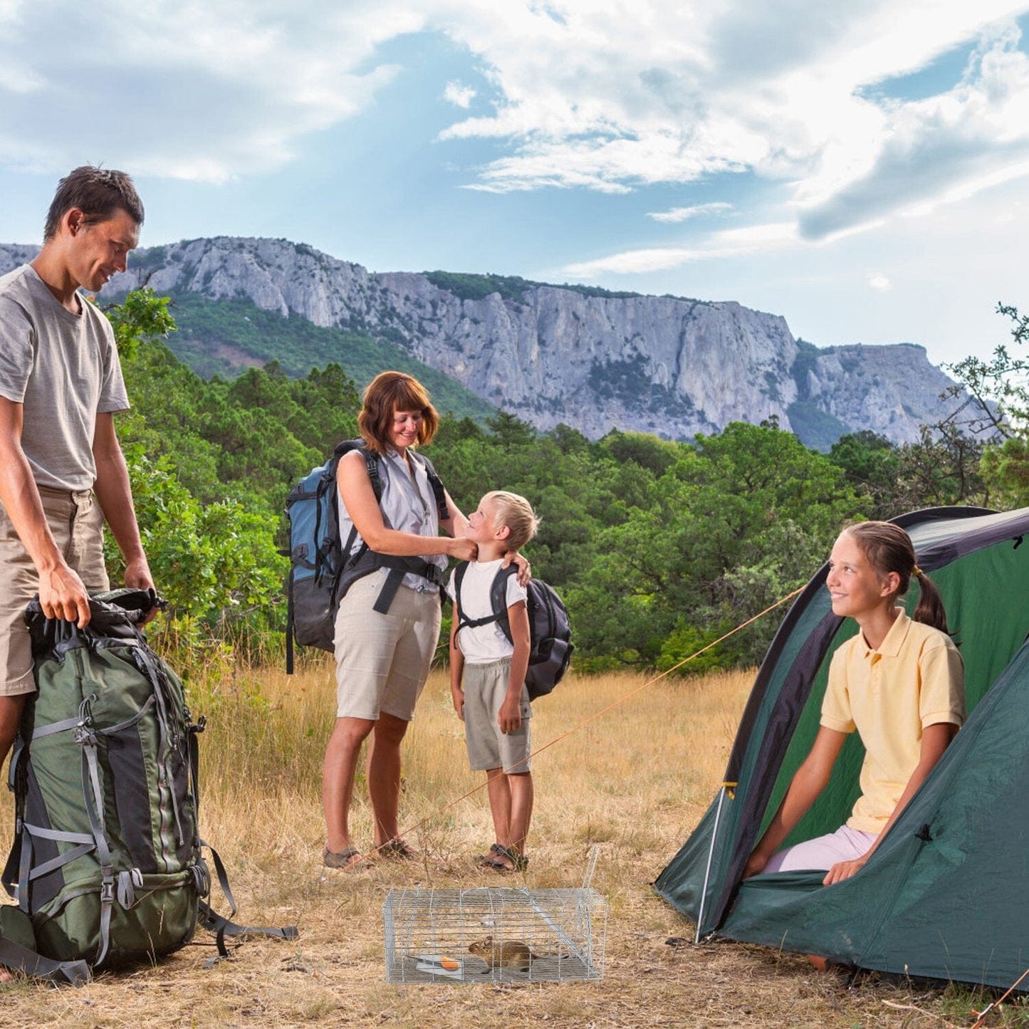 Skorter | Collapsible Rat Trap Cage Human Live Rodent Trap Cage