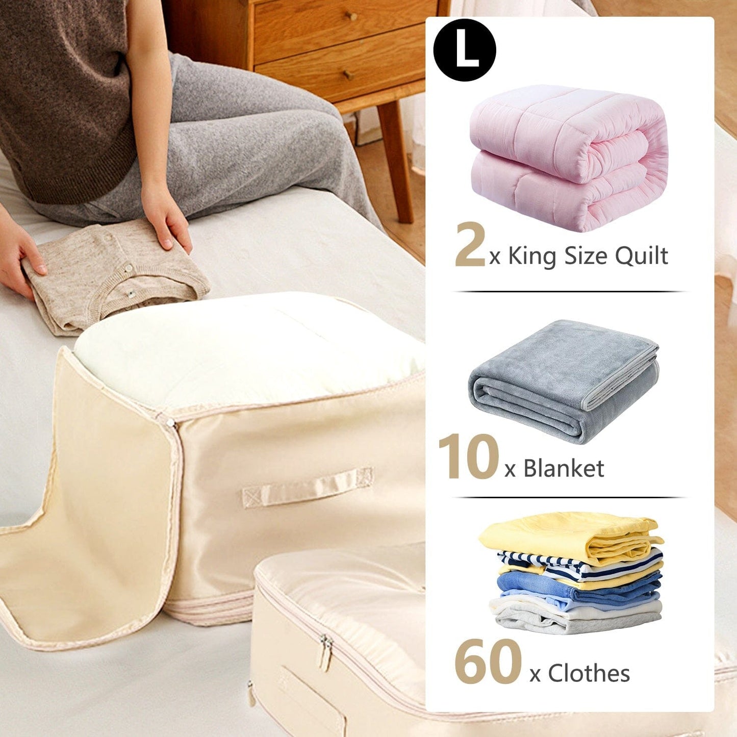 Skorter | Foldable Storage Bag with Double Zipper