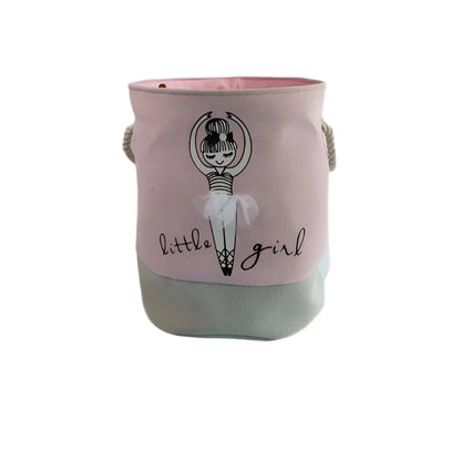 Skorter | Foldable Storage Basket for Baby Toys and Clothing – Durable Canvas Organizer with Handles – Space-Saving Design for Kids’ Room