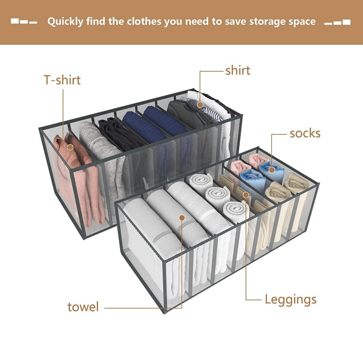 Skorter | FOLDSPACE – Closet Organizer Set for Neat and Wrinkle-Free Storage