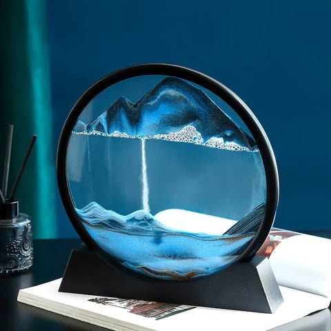 Skorter | Royaleva Moving Sand Art Sculpture - LED Calming Desk Decoration