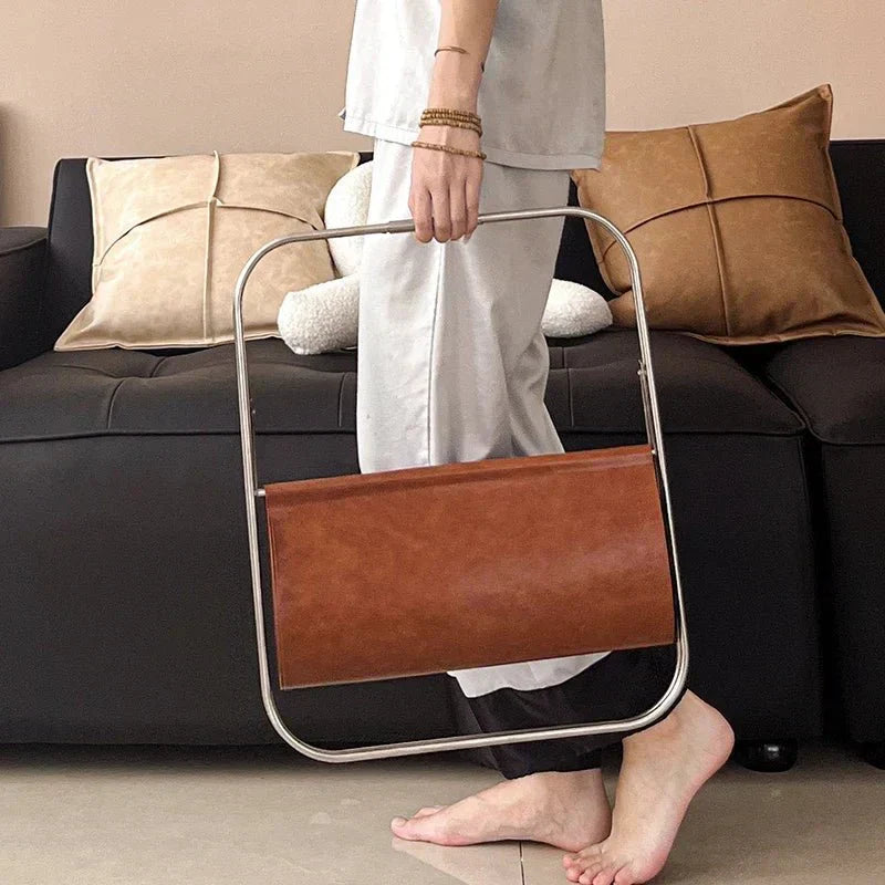 Skorter | Freestanding Metal Magazine Holder