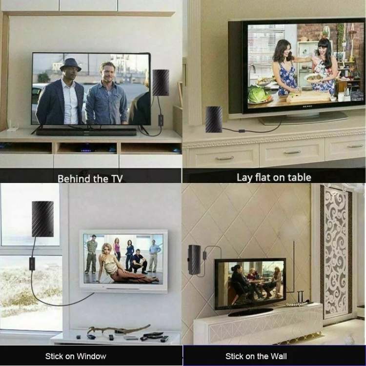 Skorter | 4K Indoor TV Aerial | 600-Mile Range, Easy Plug & Play Installation for Unlimited Free HD Channels