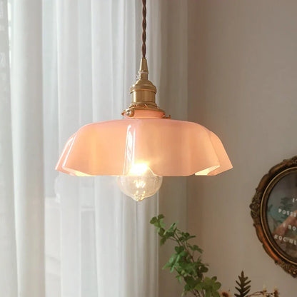 Skorter | French Brass Hanging Lamp - BrassChic