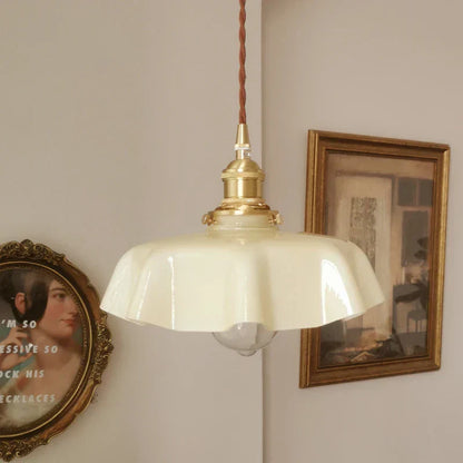 Skorter | French Brass Hanging Lamp - BrassChic