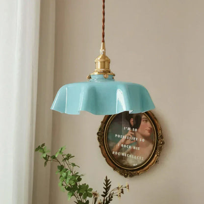 Skorter | French Brass Hanging Lamp - BrassChic