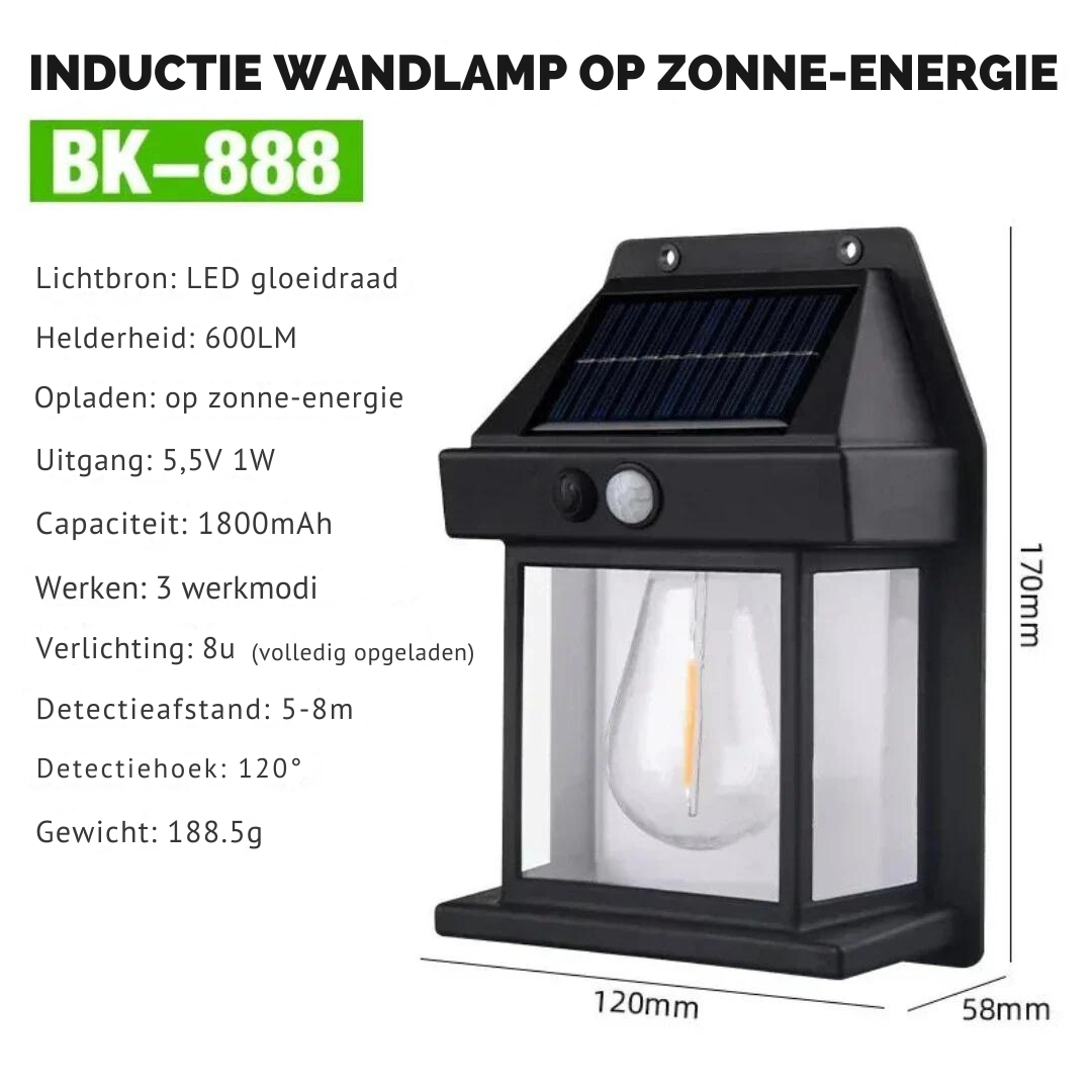 Skorter | Solar-powered wall lamp | Outdoor
