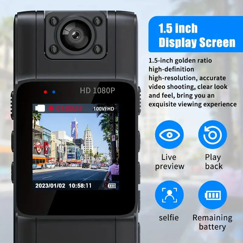 Skorter | Full 1080P Police Body Camera With Clip