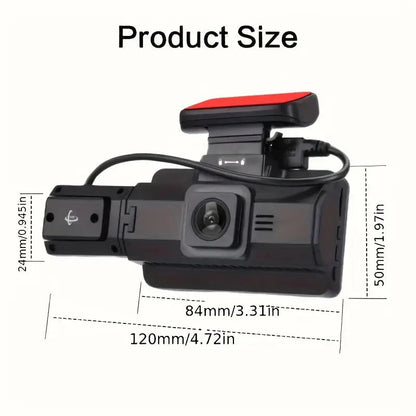 Skorter | Full HD 1080P Dual Car Dash Cam Night Mode with Front and Interior View