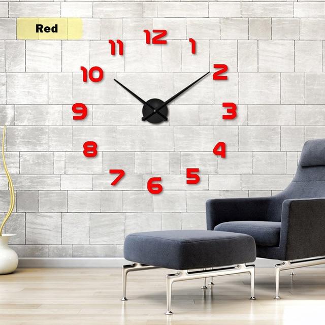 Skorter | Full-Size 3D Acrylic Living Room Wall Clock