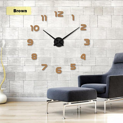 Skorter | Full-Size 3D Acrylic Living Room Wall Clock