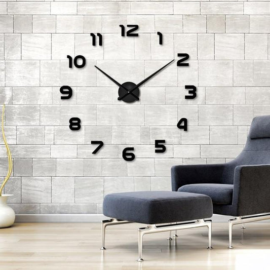 Skorter | Full-Size 3D Acrylic Living Room Wall Clock