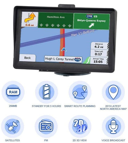 Skorter | 7" GPS Navigation System – 2025 Upgraded Sat Nav for Cars & Trucks