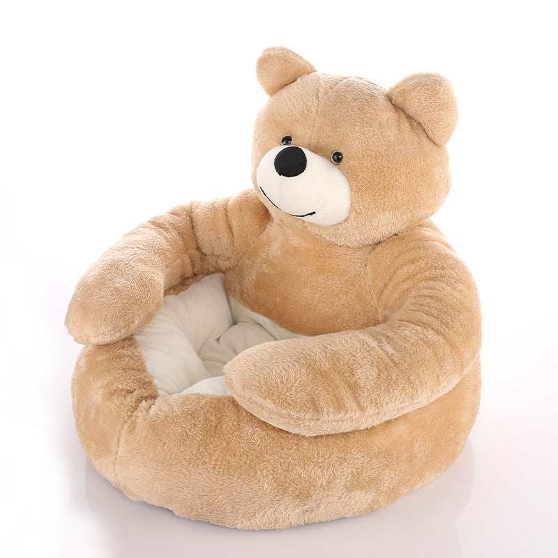 Skorter | Cute detachable cuddly bear cat bed