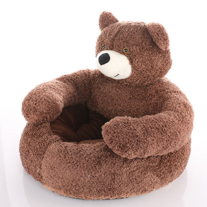 Skorter | Cute detachable cuddly bear cat bed