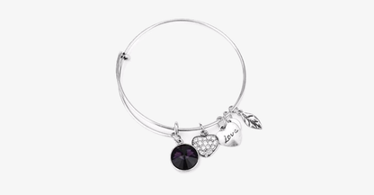 Skorter | February Birthstone Charm Bracelet