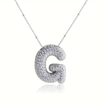 Skorter | Alphabet-Diamond-Pendant-Necklace