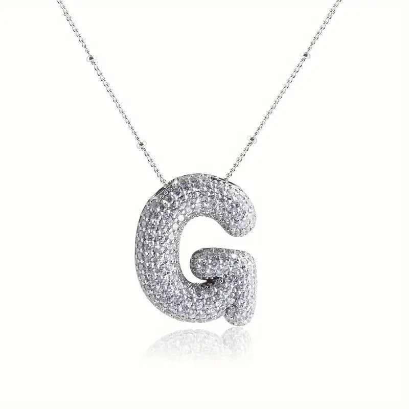 Skorter | Alphabet-Diamond-Pendant-Necklace