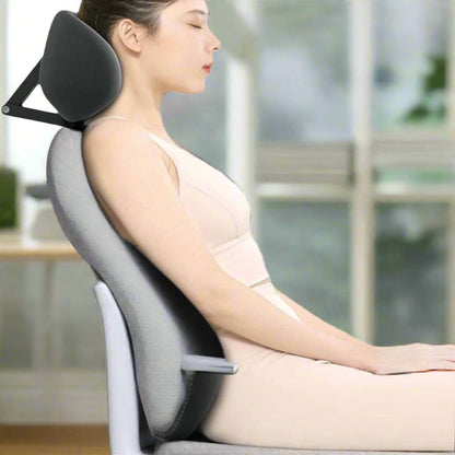Skorter | Ergonomic Neck Pillow and Waist Support Cushion for Office Chair - Comfortable Headrest for Home & Office Use