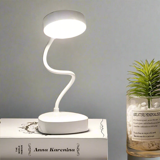 Skorter | LED Bedside Reading Lamp - Adjustable White Light Fixture for Nightstand & Bedroom Use