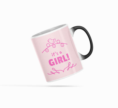 Skorter | a GIRL Baby Shower Heat Sensitive Color Changing Mug