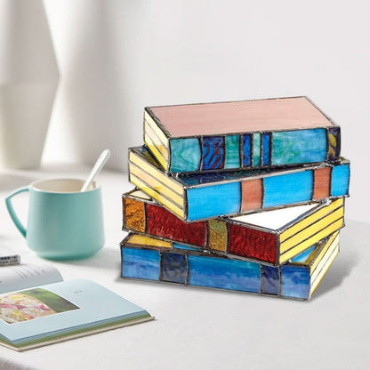 Skorter | Glass Stable Book Lamp | Painted