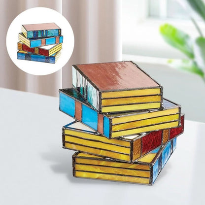 Skorter | Glass Stable Book Lamp | Painted