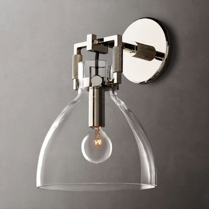 Glass Cloche Sconce 8" Navier - SKØRTER