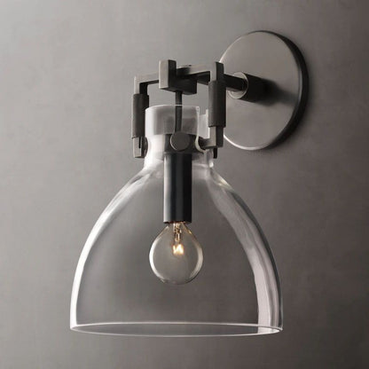 Glass Cloche Sconce 8" Navier - SKØRTER